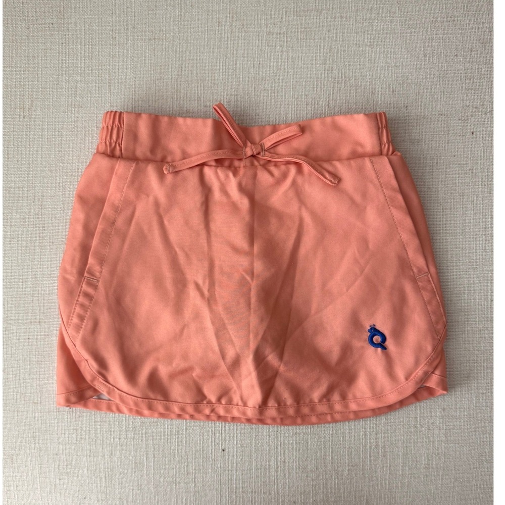BlueQuail Clothing Co Girls Peach Coral Athletic Skort Built-in Shorts 4T